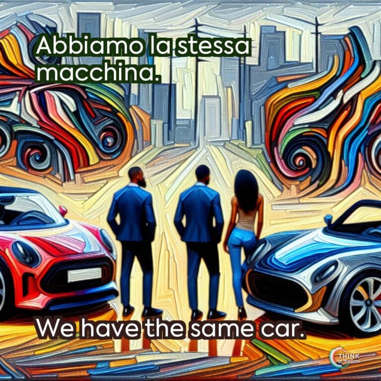 Abbiamo la stessa macchina.