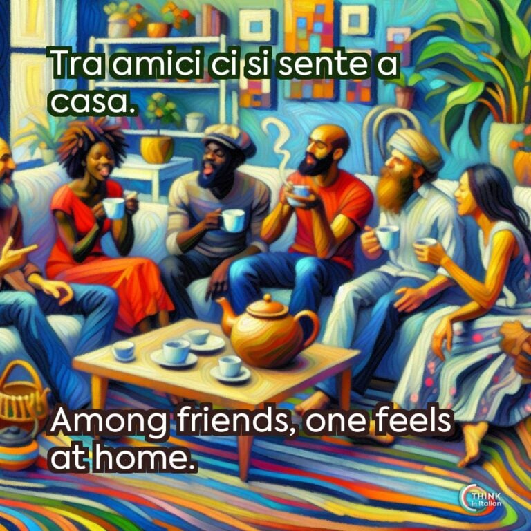 Tra amici ci si sente a casa.