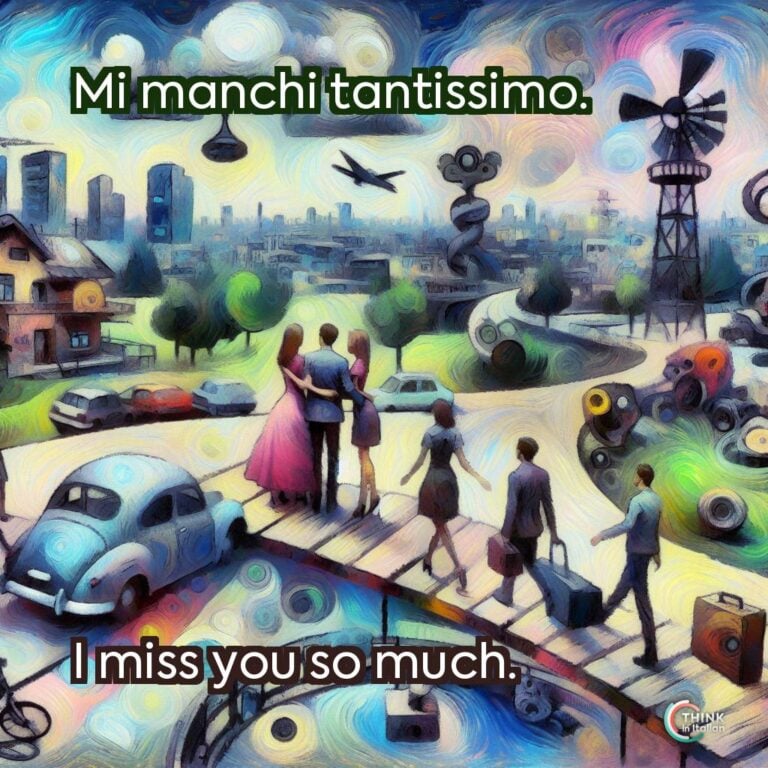Mi manchi tantissimo.