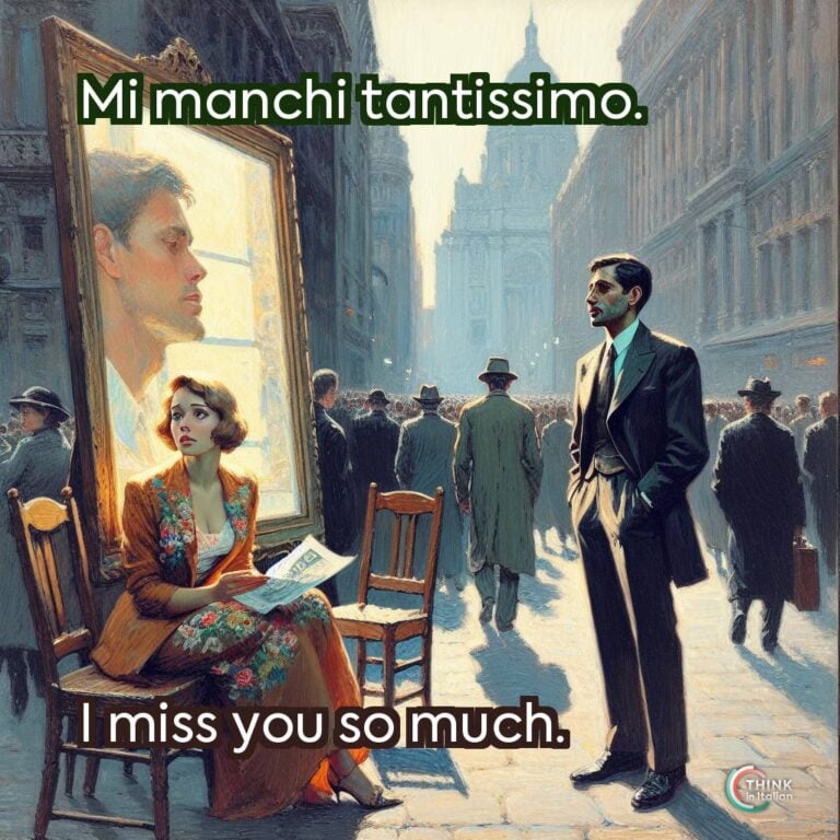 Mi manchi tantissimo.