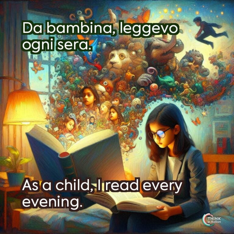 Da bambina, leggevo ogni sera.
