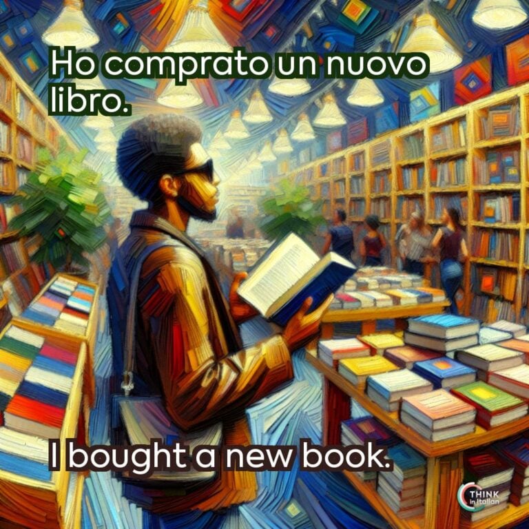 Ho comprato un nuovo libro.