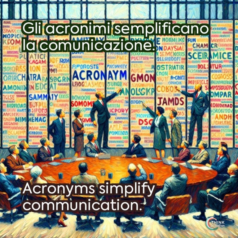 Gli acronimi semplificano la comunicazione.