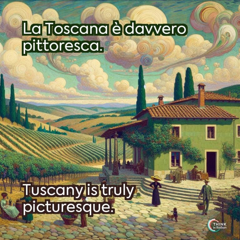 La Toscana è davvero pittoresca.