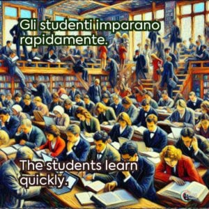 Gli studenti imparano rapidamente.