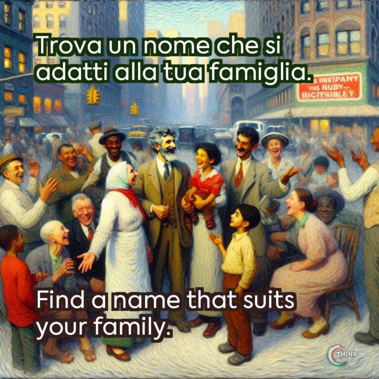 Trova un nome che si adatti alla tua famiglia.