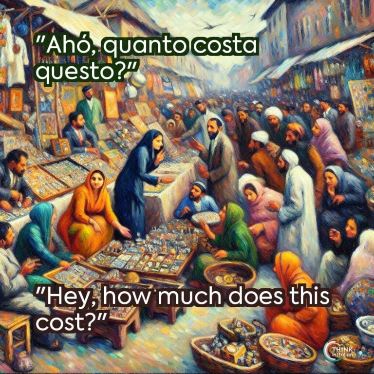"Ahó, quanto costa questo?"  