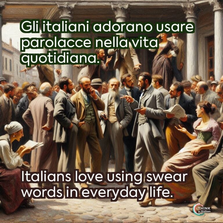 Gli italiani adorano usare parolacce nella vita quotidiana.