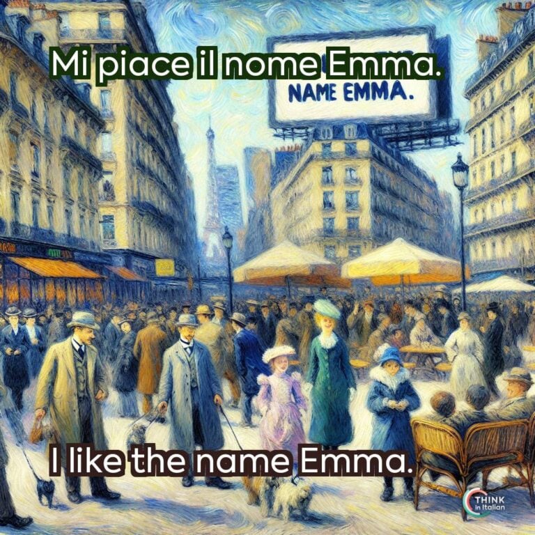 Mi piace il nome Emma.  