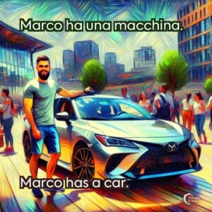 Marco ha una macchina.