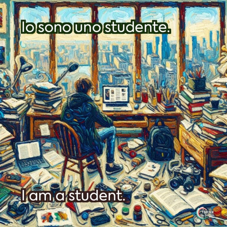 Io sono uno studente.