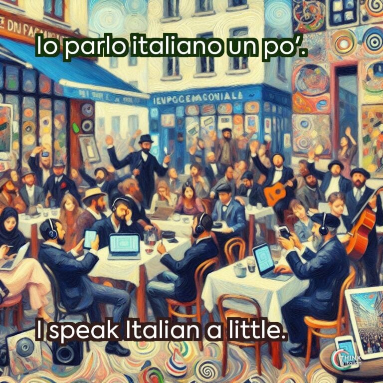 Io parlo italiano un po'.