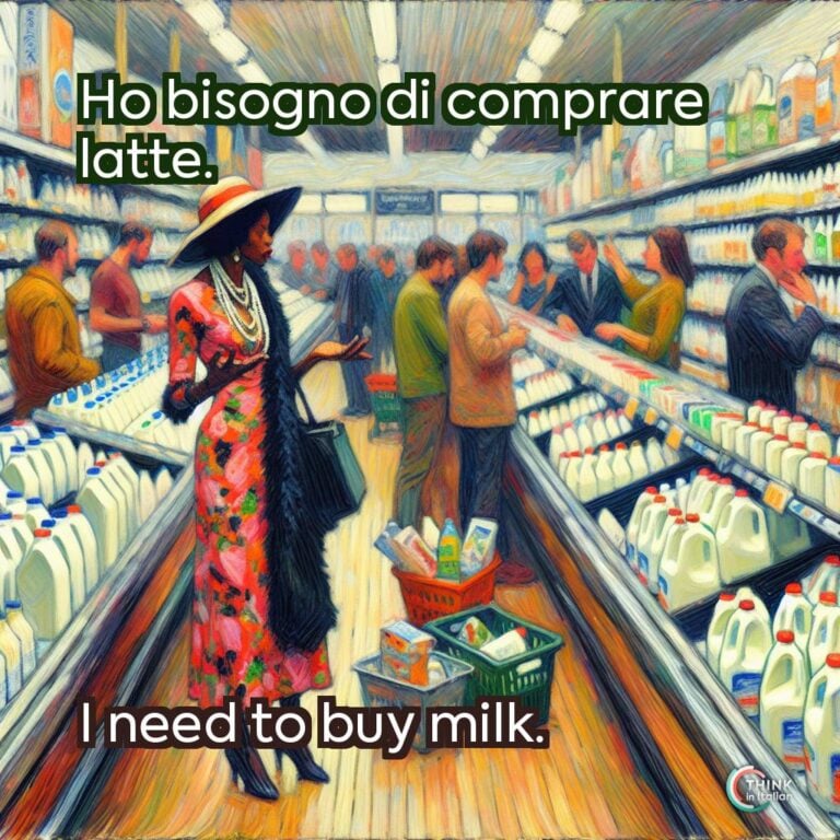 Ho bisogno di comprare latte.