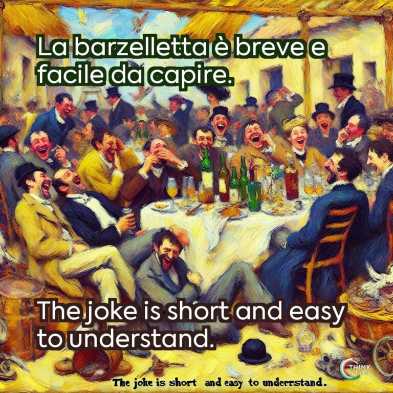 La barzelletta è breve e facile da capire.