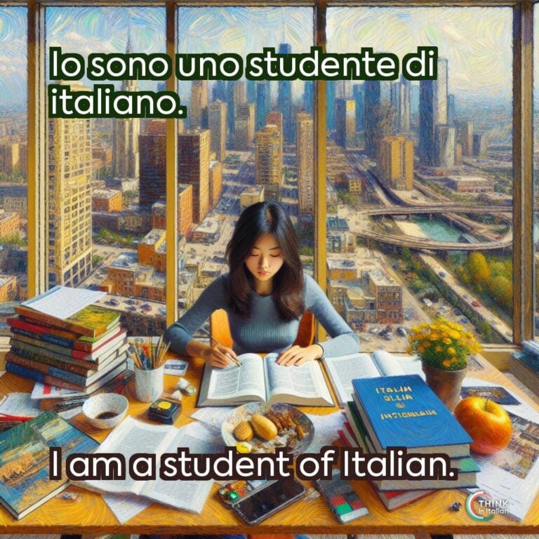 Io sono uno studente di italiano.