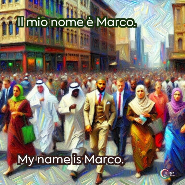 Il mio nome è Marco.