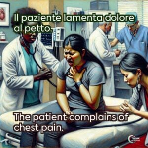 Il paziente lamenta dolore al petto.