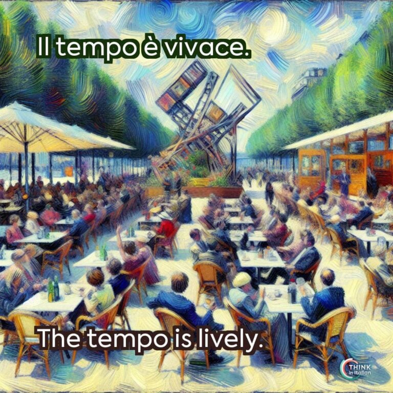 Il tempo è vivace.