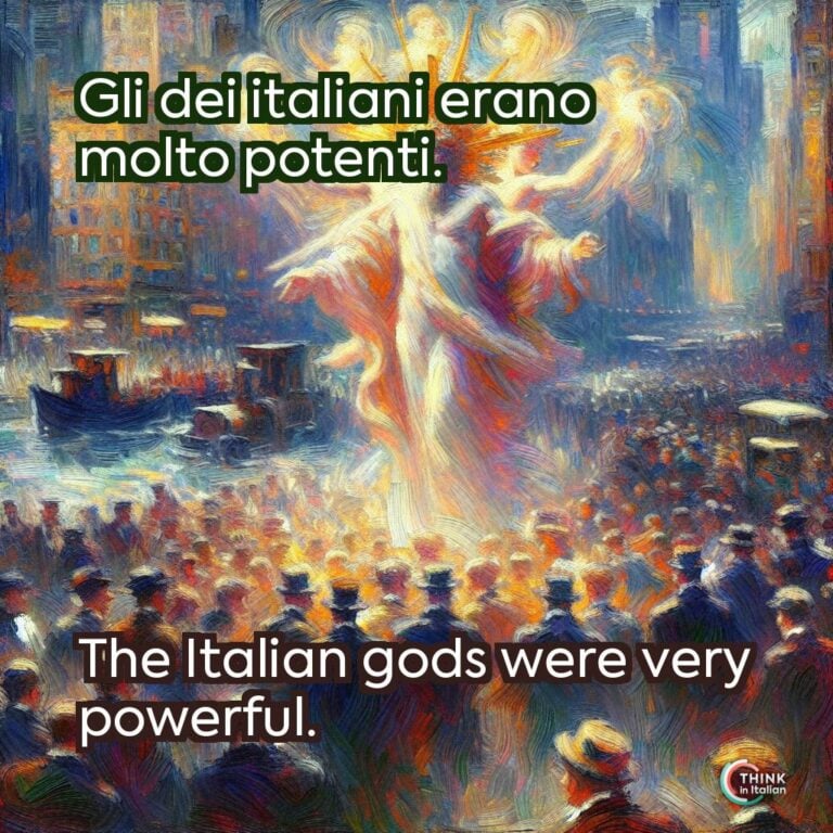 Gli dei italiani erano molto potenti.  