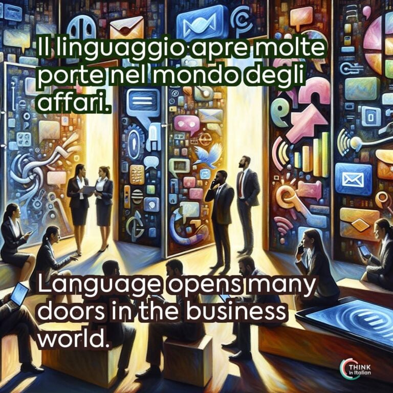 Il linguaggio apre molte porte nel mondo degli affari.