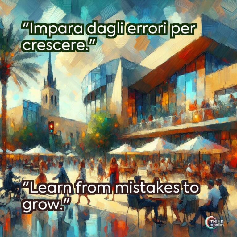 "Impara dagli errori per crescere."  