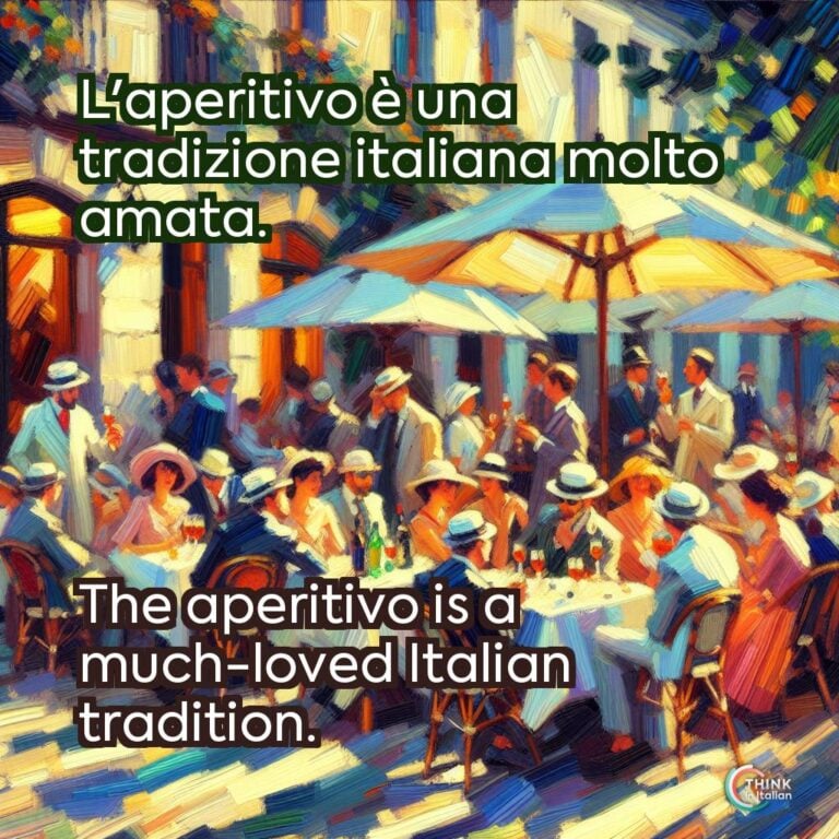 L'aperitivo è una tradizione italiana molto amata.