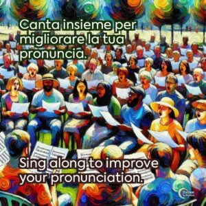 Canta insieme per migliorare la tua pronuncia.