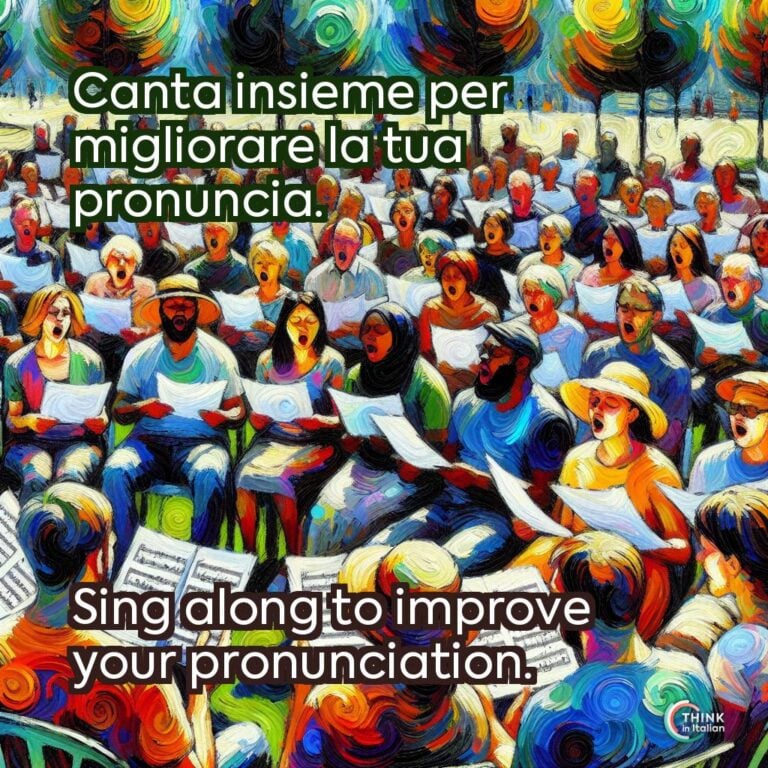 Canta insieme per migliorare la tua pronuncia.