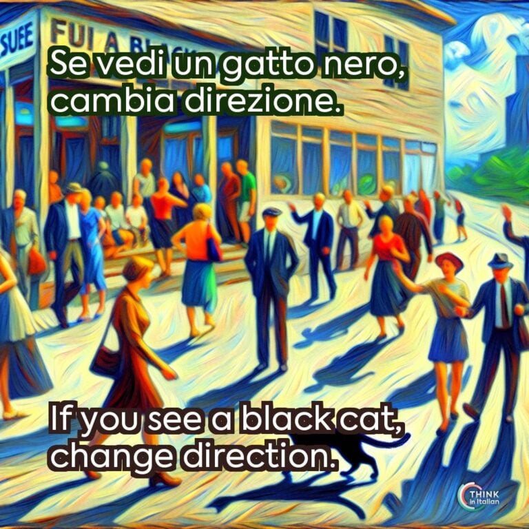 Se vedi un gatto nero, cambia direzione.