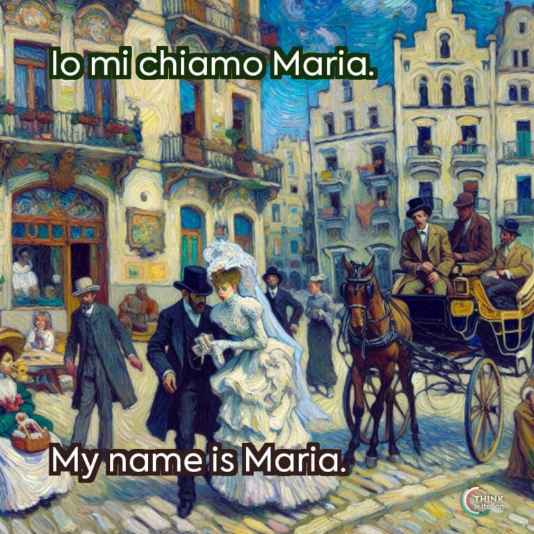 Io mi chiamo Maria.
