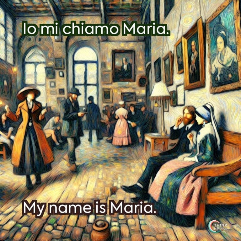 Io mi chiamo Maria.