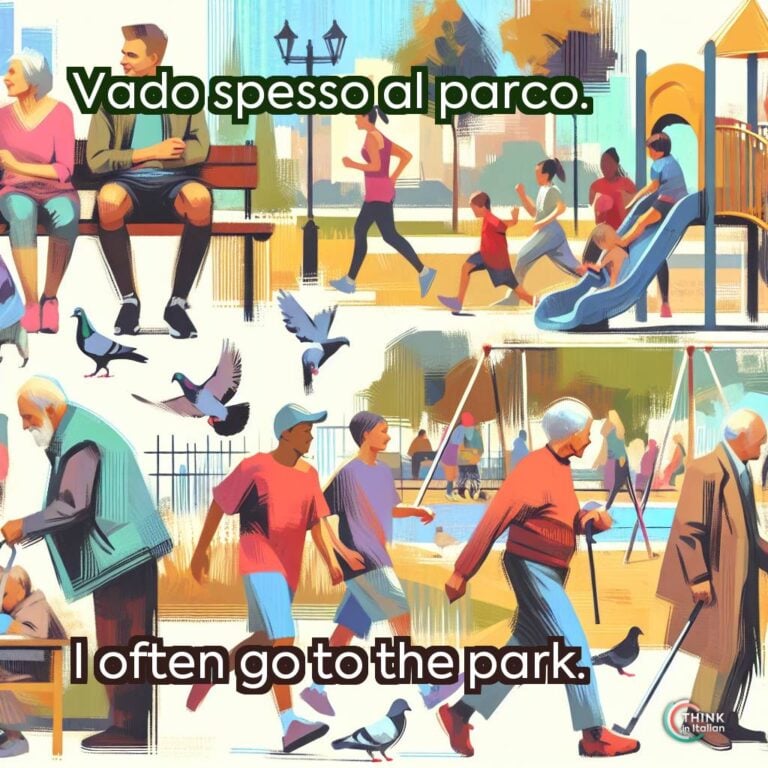 Vado spesso al parco.