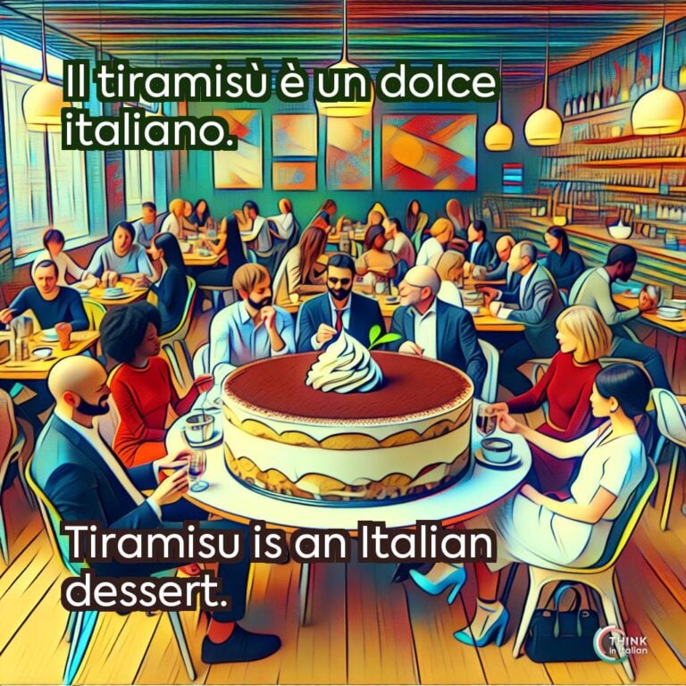 Il tiramisù è un dolce italiano.