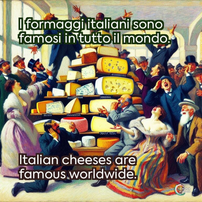 I formaggi italiani sono famosi in tutto il mondo.