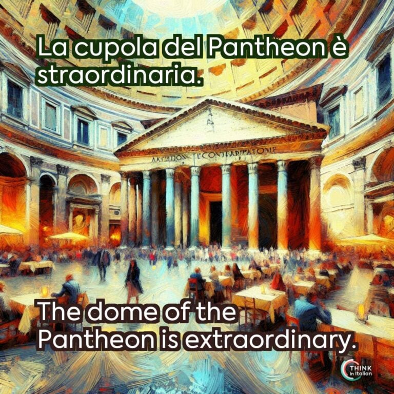 La cupola del Pantheon è straordinaria.