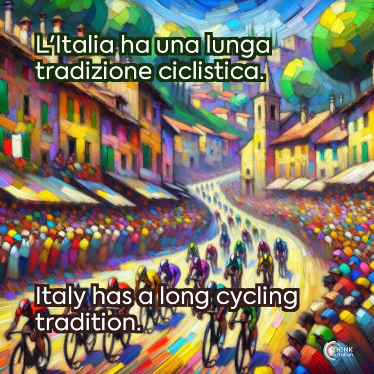 L'Italia ha una lunga tradizione ciclistica.