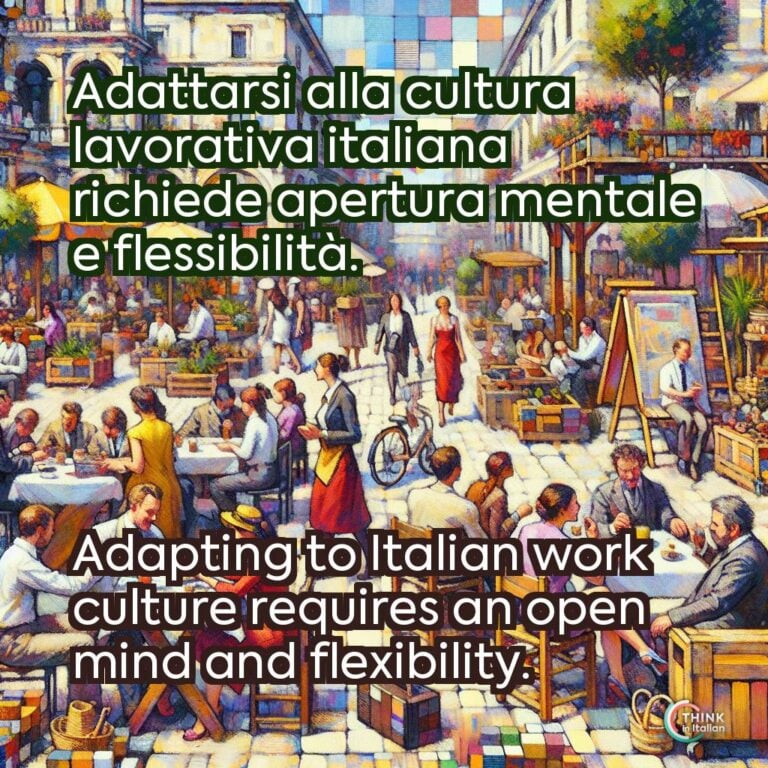 Adattarsi alla cultura lavorativa italiana richiede apertura mentale e flessibilità.