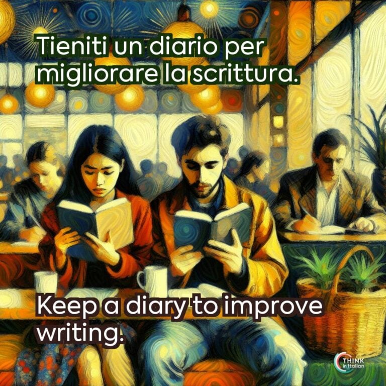 Tieniti un diario per migliorare la scrittura.
