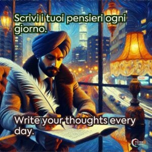 Scrivi i tuoi pensieri ogni giorno.