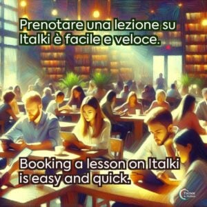 Prenotare una lezione su Italki è facile e veloce.