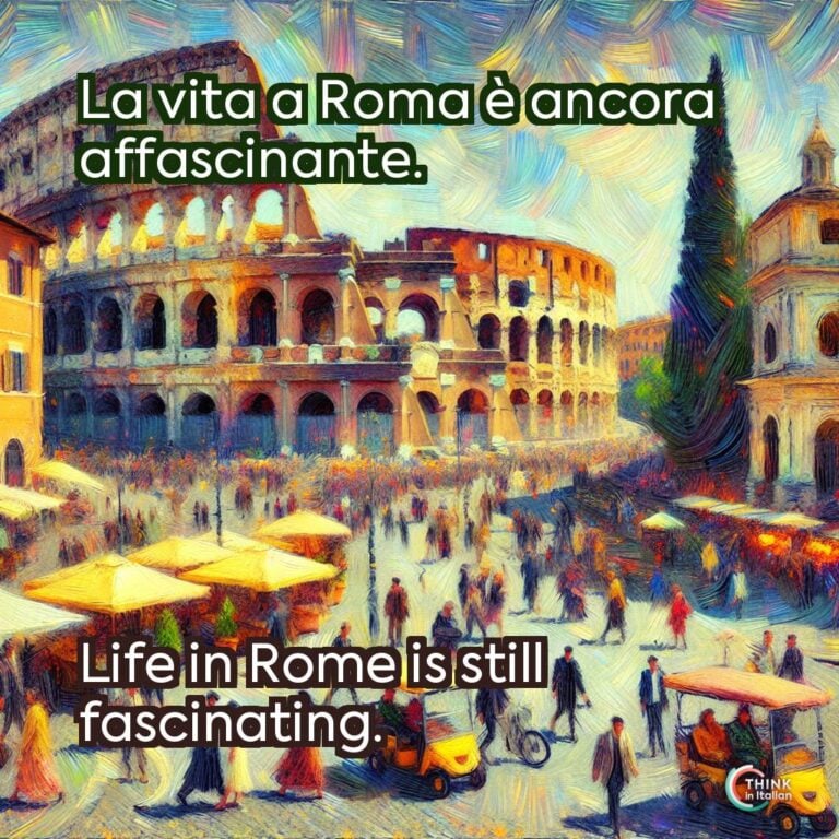 La vita a Roma è ancora affascinante.