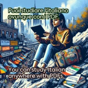 Puoi studiare l'italiano ovunque con i PDF.