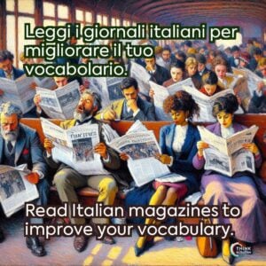 Leggi i giornali italiani per migliorare il tuo vocabolario.