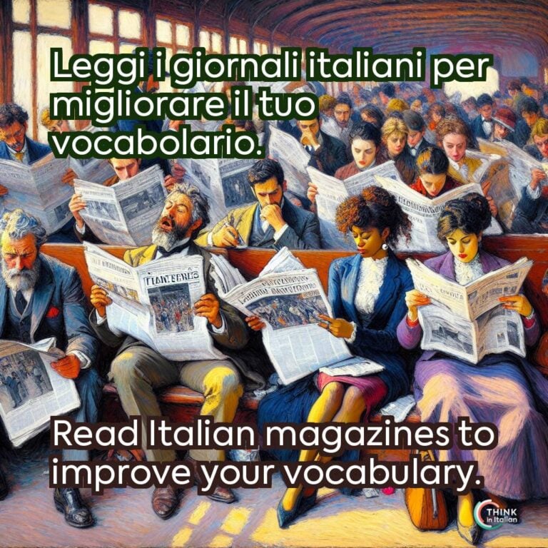 Leggi i giornali italiani per migliorare il tuo vocabolario.