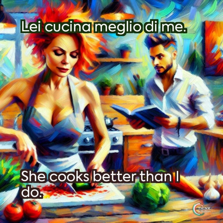 Lei cucina meglio di me.