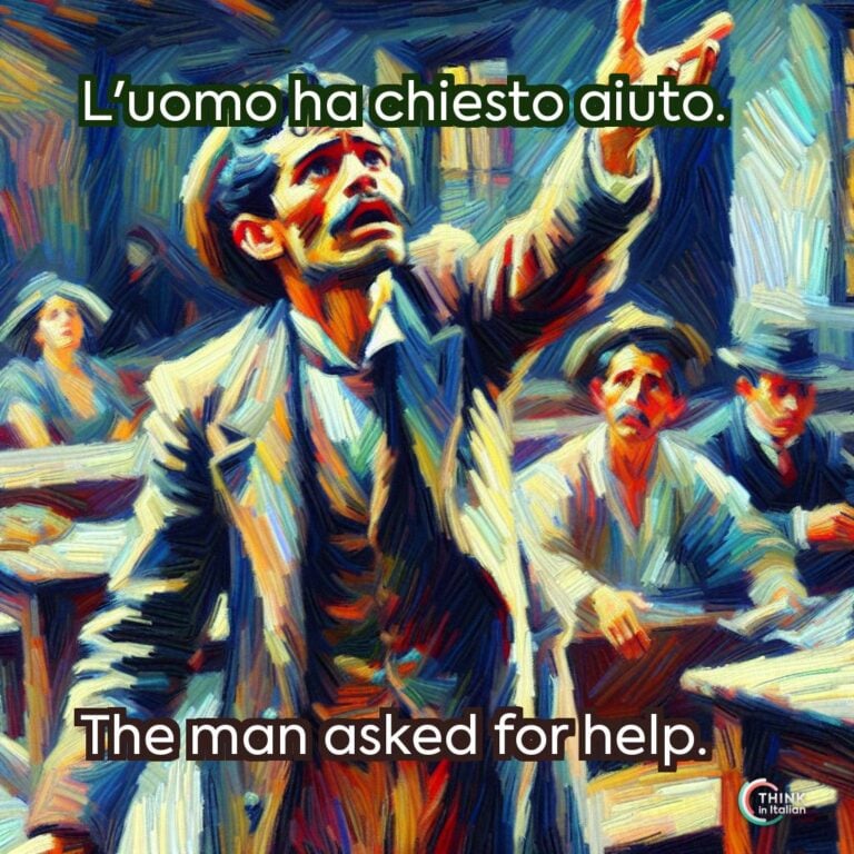L'uomo ha chiesto aiuto.