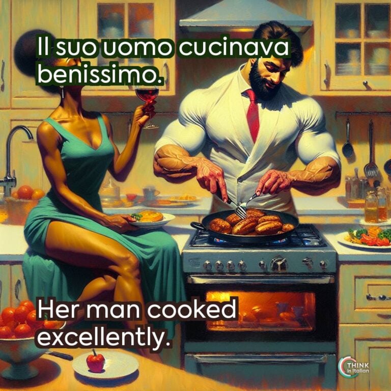 Il suo uomo cucinava benissimo.