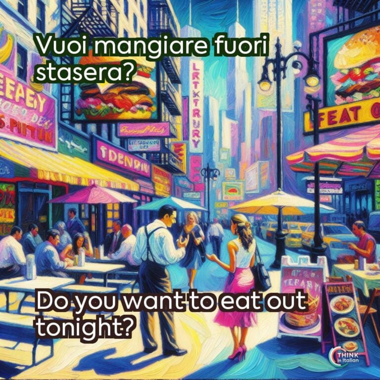 Vuoi mangiare fuori stasera?