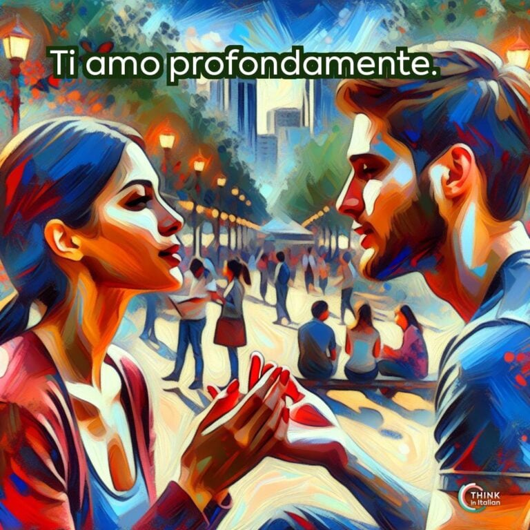 Ti amo profondamente.