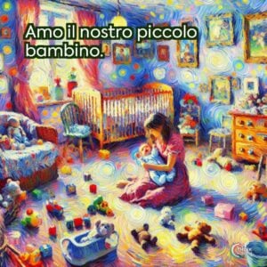 Amo il nostro piccolo bambino.